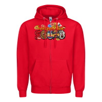 Red transportation squad Zipper Hoodie - texasbilliewilder