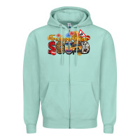 Seafoam transportation squad Zipper Hoodie - texasbilliewilder