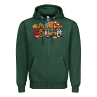 Sports Green transportation squad Zipper Hoodie - texasbilliewilder