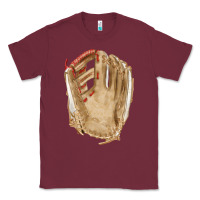 Burgundy Catchers Mitt Fa Element Classic Tee - FaDigitalArtStudio
