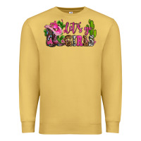 Antique Gold lets go girls with boots and hats Premium Sweatshirt - AdoDesignShop