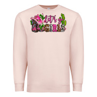 Pale Pink lets go girls with boots and hats Premium Sweatshirt - AdoDesignShop