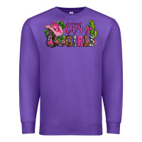 Purple lets go girls with boots and hats Premium Sweatshirt - AdoDesignShop