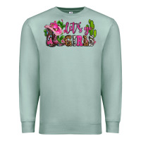 Seafoam lets go girls with boots and hats Premium Sweatshirt - AdoDesignShop