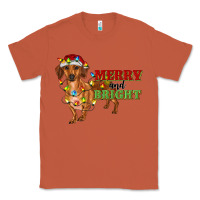 Copper merry and bright dachshund Classic Tee - RanaPortraitStore