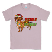Lilac merry and bright dachshund Classic Tee - RanaPortraitStore