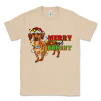 Mushroom merry and bright dachshund Classic Tee - RanaPortraitStore