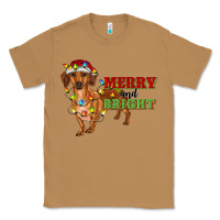 Toasted Coconut merry and bright dachshund Classic Tee - RanaPortraitStore