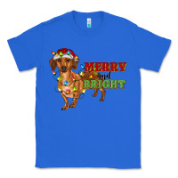 True Royal merry and bright dachshund Classic Tee - RanaPortraitStore