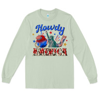 Matcha howdy america western Long Sleeve Tee - texasbilliewilder