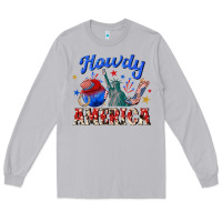 Moon Dust howdy america western Long Sleeve Tee - texasbilliewilder
