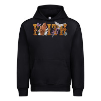 Black faith with praying hands Urban Hoodie - NancyCooperArtShop