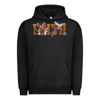 Pigment Black faith with praying hands Urban Hoodie - NancyCooperArtShop