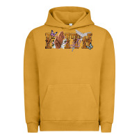 Pigment Peanut Butter faith with praying hands Urban Hoodie - NancyCooperArtShop