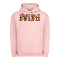 Pigment Salmon faith with praying hands Urban Hoodie - NancyCooperArtShop