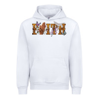 White faith with praying hands Urban Hoodie - NancyCooperArtShop