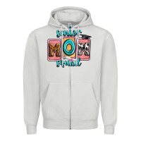 Dove Grey senior mom squad Zipper Hoodie - Zillion Design Studio