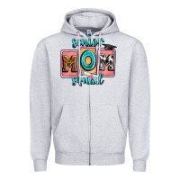 Heather Grey senior mom squad Zipper Hoodie - Zillion Design Studio