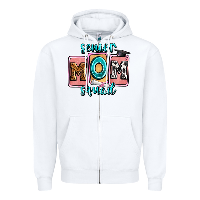 Senior Mom Squad Zipper Hoodie by Zillion Design Studio | Teevron