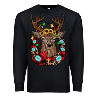 Black christmas horseshoe Premium Sweatshirt - JahusDesignShop