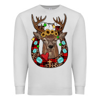 Dove Grey christmas horseshoe Premium Sweatshirt - JahusDesignShop
