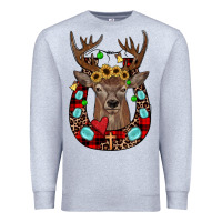 Heather Grey christmas horseshoe Premium Sweatshirt - JahusDesignShop