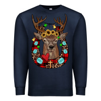 Navy christmas horseshoe Premium Sweatshirt - JahusDesignShop