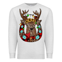 Oatmeal Heather christmas horseshoe Premium Sweatshirt - JahusDesignShop