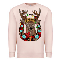 Pale Pink christmas horseshoe Premium Sweatshirt - JahusDesignShop