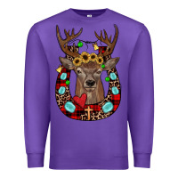 Purple christmas horseshoe Premium Sweatshirt - JahusDesignShop