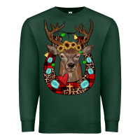 Sports Green christmas horseshoe Premium Sweatshirt - JahusDesignShop