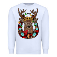 White christmas horseshoe Premium Sweatshirt - JahusDesignShop