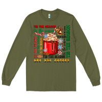 Army Green tis the season Long Sleeve Tee - Zillion Design Studio