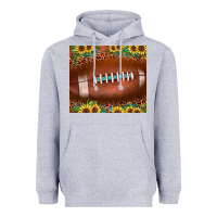 Heather Grey football leopard turquoise sunflower Heavyweight Hoodie - JahusDesignShop