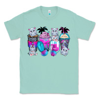 Seafoam hippopotamus coffee cups Classic Tee - Zillion Design Studio