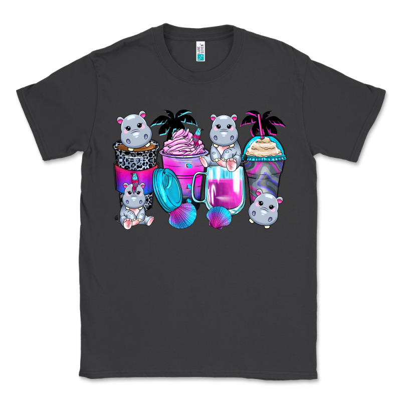 Hippopotamus Coffee Cups Classic Tee by Zillion Design Studio | Teevron
