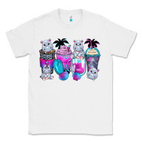 White hippopotamus coffee cups Classic Tee - Zillion Design Studio