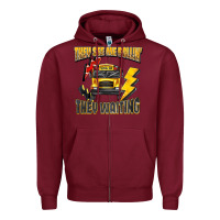 Burgundy they see me rollin they waiting Zipper Hoodie - texasbilliewilder