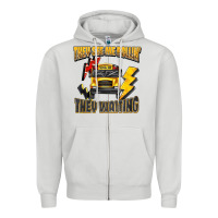 Dove Grey they see me rollin they waiting Zipper Hoodie - texasbilliewilder