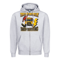 Heather Grey they see me rollin they waiting Zipper Hoodie - texasbilliewilder