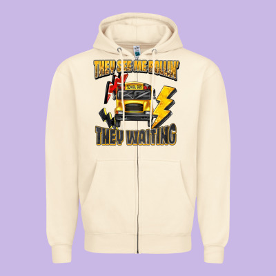 They See Me Rollin They Waiting Zipper Hoodie Designed By Texasbilliewilder