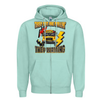 Seafoam they see me rollin they waiting Zipper Hoodie - texasbilliewilder