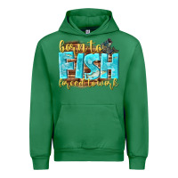 Emerald born to fish forced to work Urban Hoodie - NancyCooperArtShop