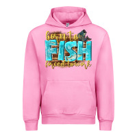Fuchsia Pink born to fish forced to work Urban Hoodie - NancyCooperArtShop