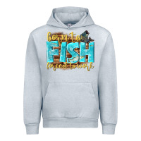 Heather Grey born to fish forced to work Urban Hoodie - NancyCooperArtShop