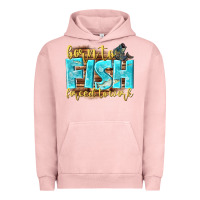 Pigment Salmon born to fish forced to work Urban Hoodie - NancyCooperArtShop
