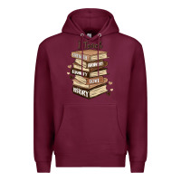 Burgundy i teach strength bravery equality love history Premium Hoodie - MaliasSmallBusiness
