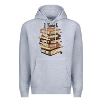 Heather Grey i teach strength bravery equality love history Premium Hoodie - MaliasSmallBusiness