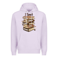 Lilac i teach strength bravery equality love history Premium Hoodie - MaliasSmallBusiness