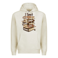 Oatmeal Heather i teach strength bravery equality love history Premium Hoodie - MaliasSmallBusiness